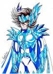 Seiya revêtu de l'armure d'Odin